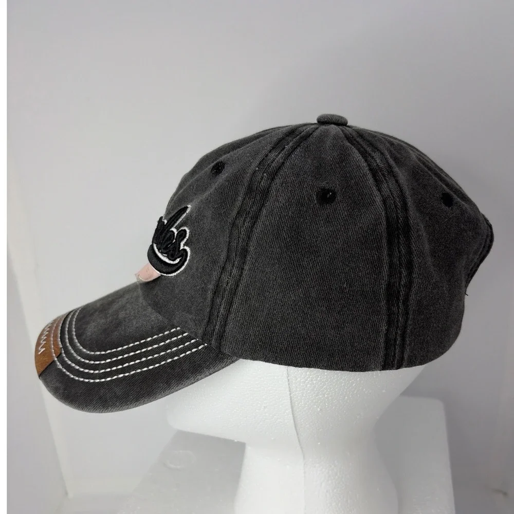 Los Angeles Embroidered Baseball Cap‎ Washed Gray Cotton Adjustable Hat EST 1958